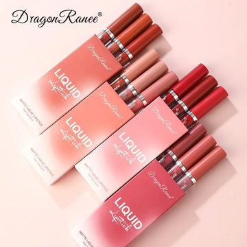 Trio Lip Matte Velvet – Batons Líquidos Longa Duração (3 Cores)